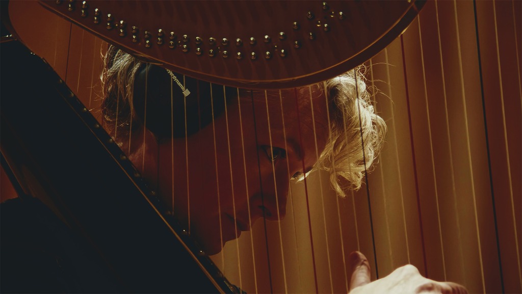 Catrin Finch at the harp